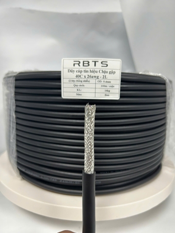 Dây cáp tín hiệu chịu gập linh hoạt High flexible 40 lõi 26awg - 2 lớp chống nhiễu