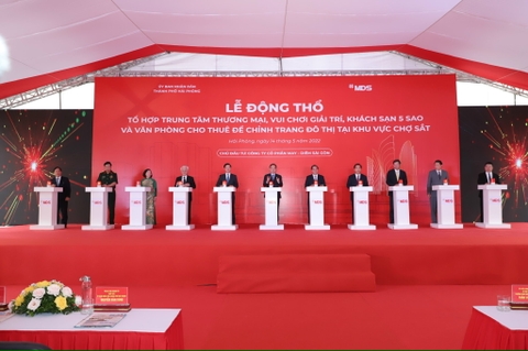 Lễ động thổ - Tổ hợp trung tâm thương mại và vui chơi giải trí tại khu vực chợ Sắt - Hải Phòng