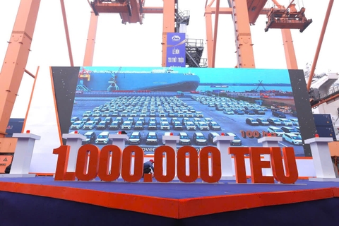 Cảng Tân Vũ đạt cột mốc 1 triệu TEU thông qua năm thứ tư liên tiếp