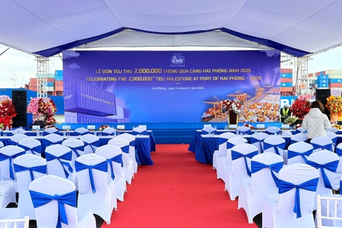 Dự án tổ chức Sự Kiện Cảng Hải Phòng Đón TEU Thứ 2 Triệu | Viet Anh