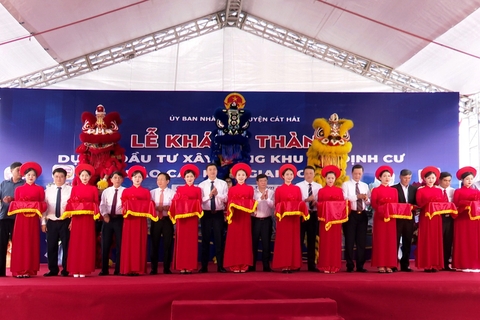 Khánh thành Dự án đầu tư xây dựng Khu tái định cư đảo Cát Hải – Giai đoạn 1