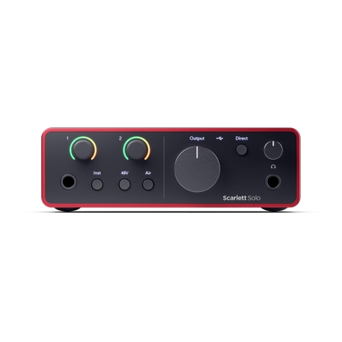 Audio Interface Focusrite Scarlett Solo Gen 4, Pack