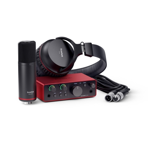 Audio Interface Focusrite Scarlett Solo Gen 4, Pack
