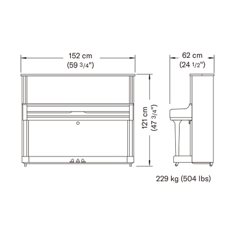 Đàn Piano Upright Yamaha YUS1