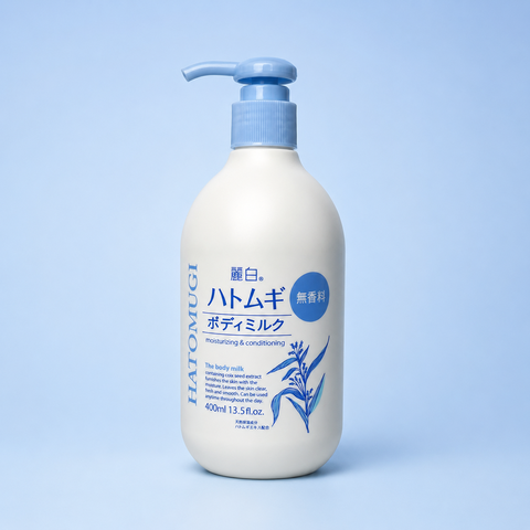 Kumano Sữa Dưỡng Thể Dùng Ban Đêm Hatomugi - Không Mùi Hương 400Ml Hatomugi The Body Milk