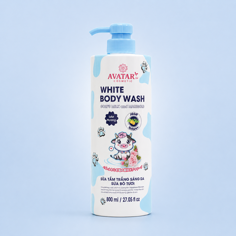 AVATAR Sữa Tắm Trắng Sáng Da Sữa Bò Tươi 800ml