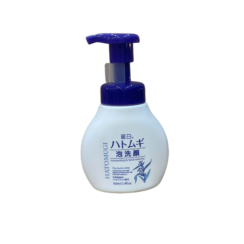 SỮA RỬA MẶT TẠO BỌT DƯỠNG ẨM VÀ LÀM SÁNG DA HATOMUGI (160ML)