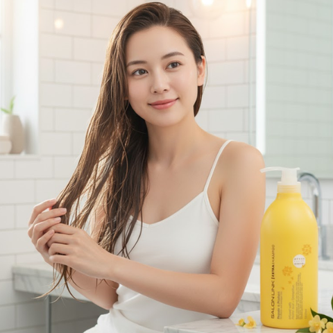 Dầu gội siêu dưỡng phục hồi tóc hư tổn chứa chiết xuất hoa mộc vàng Salon Link (1000ml)