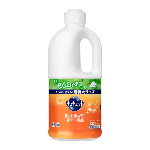 Nước rửa bát Kao Kyute Kuyte 1250ml (Hương Cam)