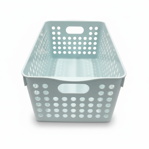 Giỏ đựng đồ Inomata rộng có tay cầm-xanh nhạt