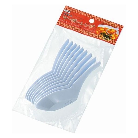 Set 8 thìa nhựa Echo 135mm - màu trắng