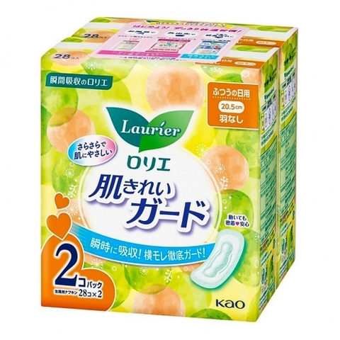 Băng vệ sinh laurier chu kỳ ngày  không cánh 28 miếng(2 gói)