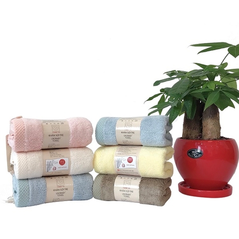 Khăn mặt sợi tre S'baby Unobaby 28x50cm