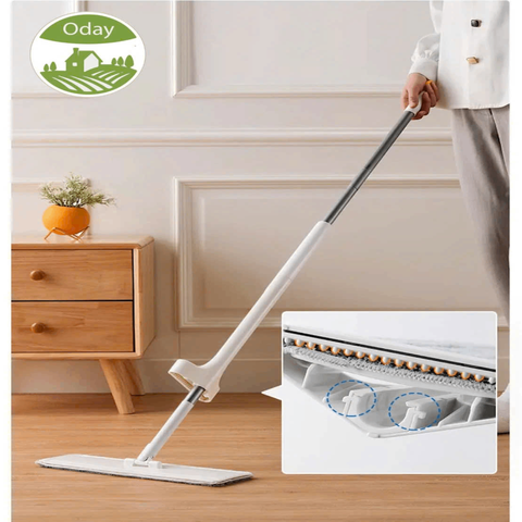 Cây lau tự vắt Flat Mop Oday FC90(không xô)
