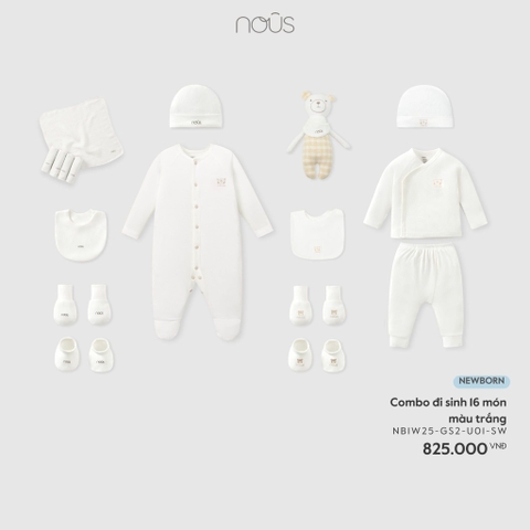 Combo đi sinh 16 món màu trắng NB NOUS