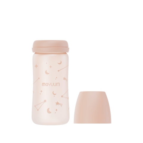 Bình thủy tinh Moyuum trăng sao màu cam đào