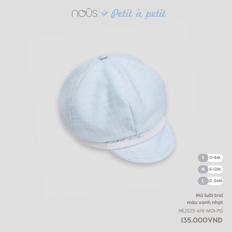 Mũ lưỡi trai màu xanh nhạt S NOUS