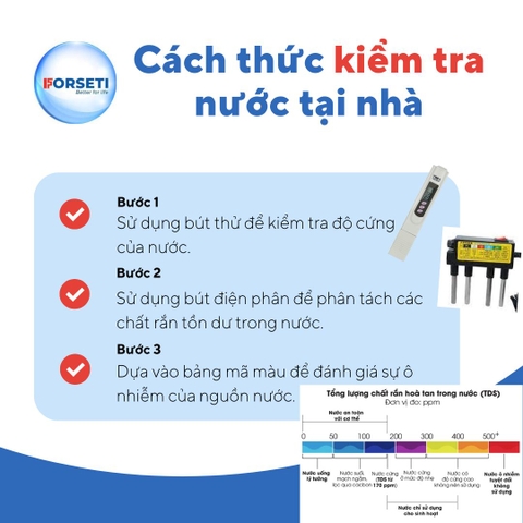 Kiểm tra tư vấn chất lượng nước tại nhà