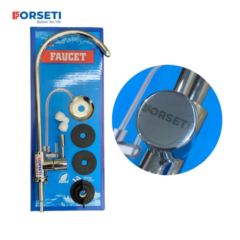 Vòi nối nhanh lấy nước RO inox 304 forseti - BẢO HÀNH 1 NĂM kèm cút nối cho máy karofi, Korihome, Kangaroo....