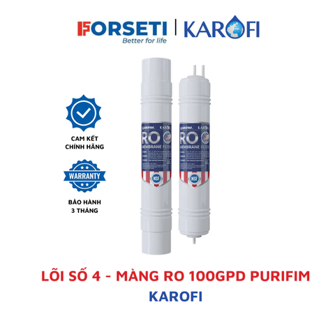 Màng RO 100GDP Purifim Karofi nhập khẩu Mỹ nối nhanh bảo hành chính hãng 3 tháng
