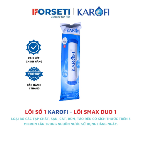 Lõi lọc nước số 1 Karofi - SMAX DUO 1 - Lõi PP5 micron