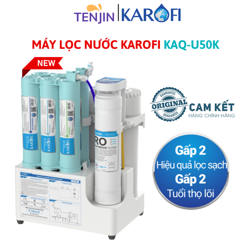 Máy Lọc Nước Karofi KAQ-U50K Thế Hệ Mới Dùng Màng RO Hàn Thiết Kế Nhỏ Gọn