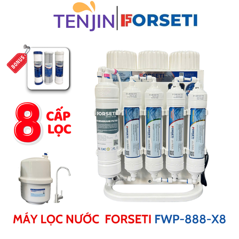 Máy Lọc Nước RO FWP-888-X8 Forseti Để Gầm 8 Cấp, Màng RO Đúc Hàn Forseti - Bảo Hành 2 Năm