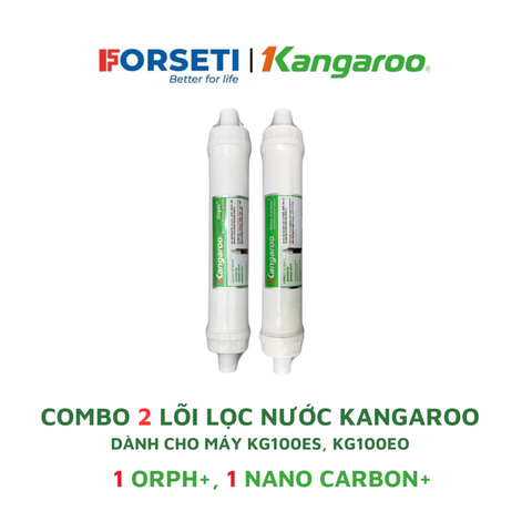 Combo 7 Lõi Lọc Nước Dành Cho Máy KG100ES, KG100EO Kangaroo (123HK + Cation Karofi + RO 50GPD + OrpH+ và Nano Carbon+)