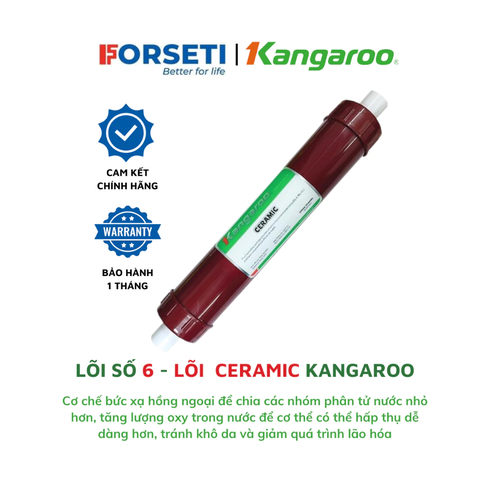 Lõi lọc nước số 6 Kangaroo - lõi Ceramic Kangaroo hàng chính hãng