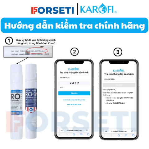 Combo 10 lõi lọc nước karofi (12CTO3, RO 100GPD Hàn Quốc, cụm HP 6.2) dùng cho máy KAQ-U05, KAQ-U95, S-S038,...