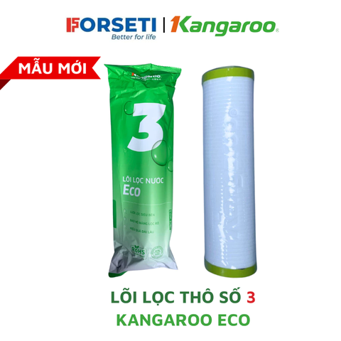 Lõi lọc thô số 3 Kangaroo Eco lắp cho máy lọc nước RO có 3 cốc lọc 10inch - Hàng chính hãng