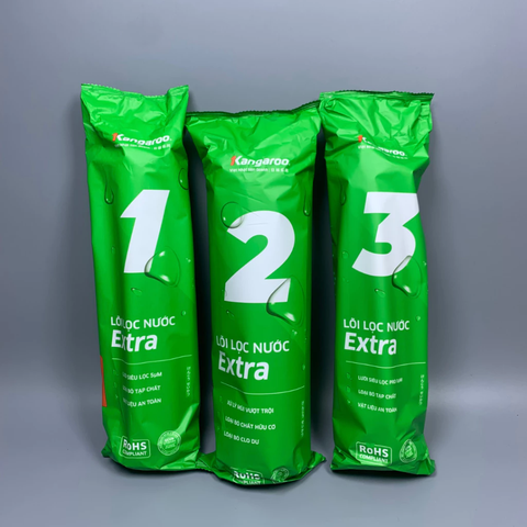 Trọn bộ 5 lõi lọc nước Kangaroo chính hãng dùng cho máy lọc nước Kangaroo KG102A VERTU