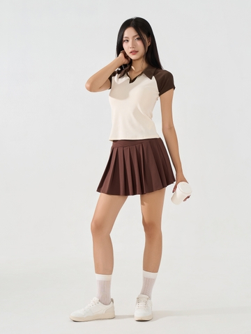 Áo Polo Nữ Slimfit Tay Raglan