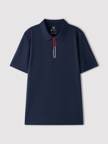 Áo Polo Dáng Suông Trụ Khoá Ép Seam