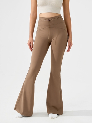 Quần Legging dài ống vẩy đai nơ