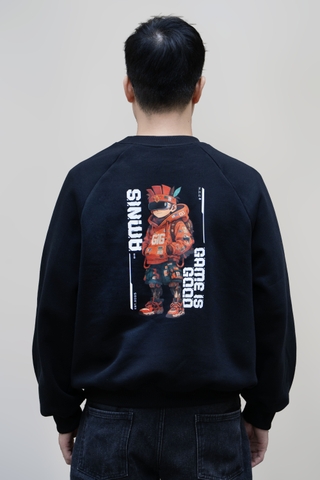 [Deal mở bán] Áo Sweater GIG AMNIS Nỉ Bông Cao Cấp Form Boxy Nam Nữ Unisex