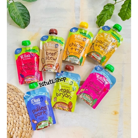 Túi dinh dưỡng hữu cơ vị mặn Ella’s Kitchen cho bé từ 7tháng