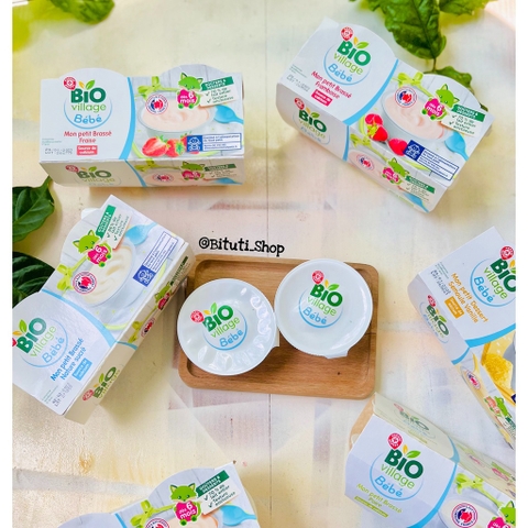 Sữa chua hữu cơ Biovillage Bébé Pháp cho bé từ 6 tháng