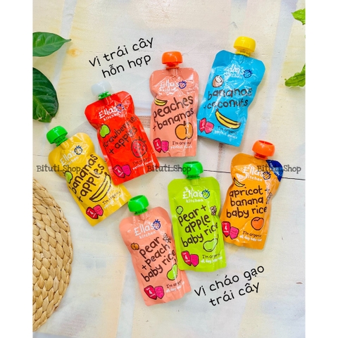 Trái cây nghiền mix vị Ella Kitchen 4m 120gr