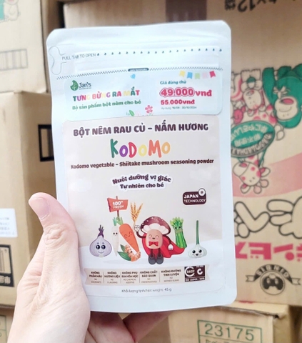 Bột nêm rau củ hữu cơ Kodomo