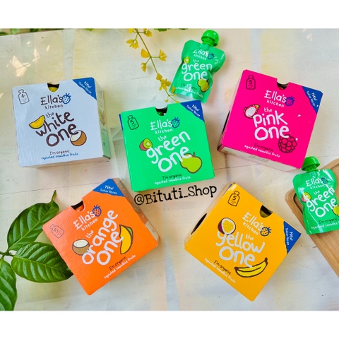 Sinh tố trái cây nghiền hữu cơ Ella Kitchen cho bé từ 6 tháng