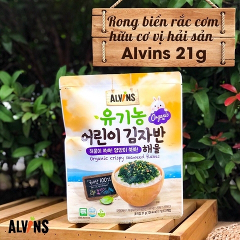 Rong biển rắc cơm hữu cơ Alvins