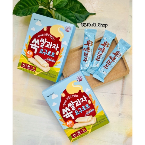 Bánh gạo nhân kem hữu cơ Ivenet Hàn Quốc cho bé ăn dặm từ 10 tháng