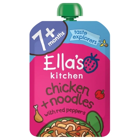 Túi dinh dưỡng hữu cơ vị mặn Ella’s Kitchen cho bé từ 7tháng