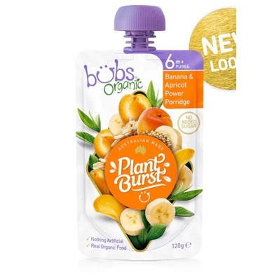 Trái cây nghiền Bubs Organic 120gr