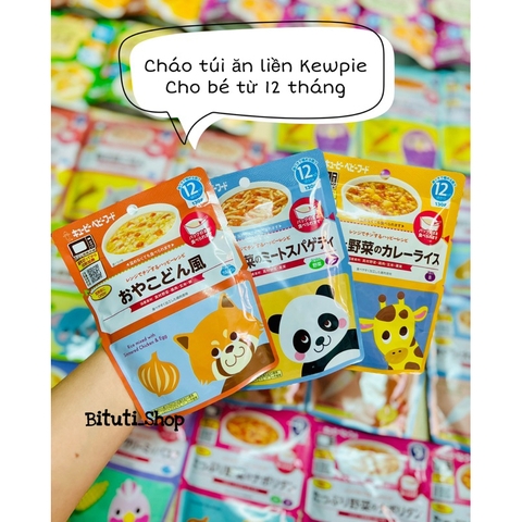 Cháo túi Kewpie 9-12 tháng