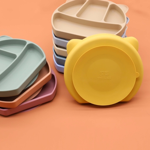 Khay silicon hình gấu 4 ngăn