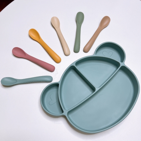 Khay gấu silicon 5 ngăn