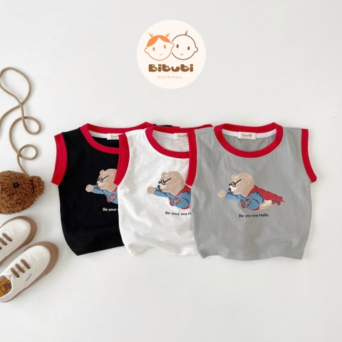 Áo ba lỗ hình siêu nhân gấu Beemo