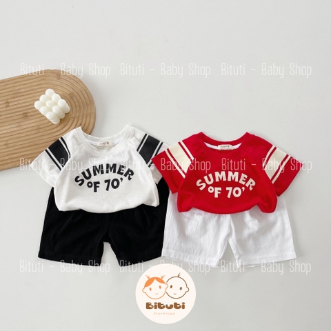 Set bé trai chữ Summer Beemo